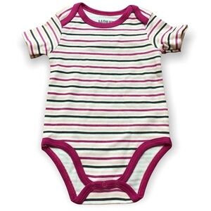 Baby Bodysuit Onesie Multicolored Stripes Size 3-6 Months